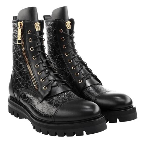 versace mens boots|versace combat boots army.